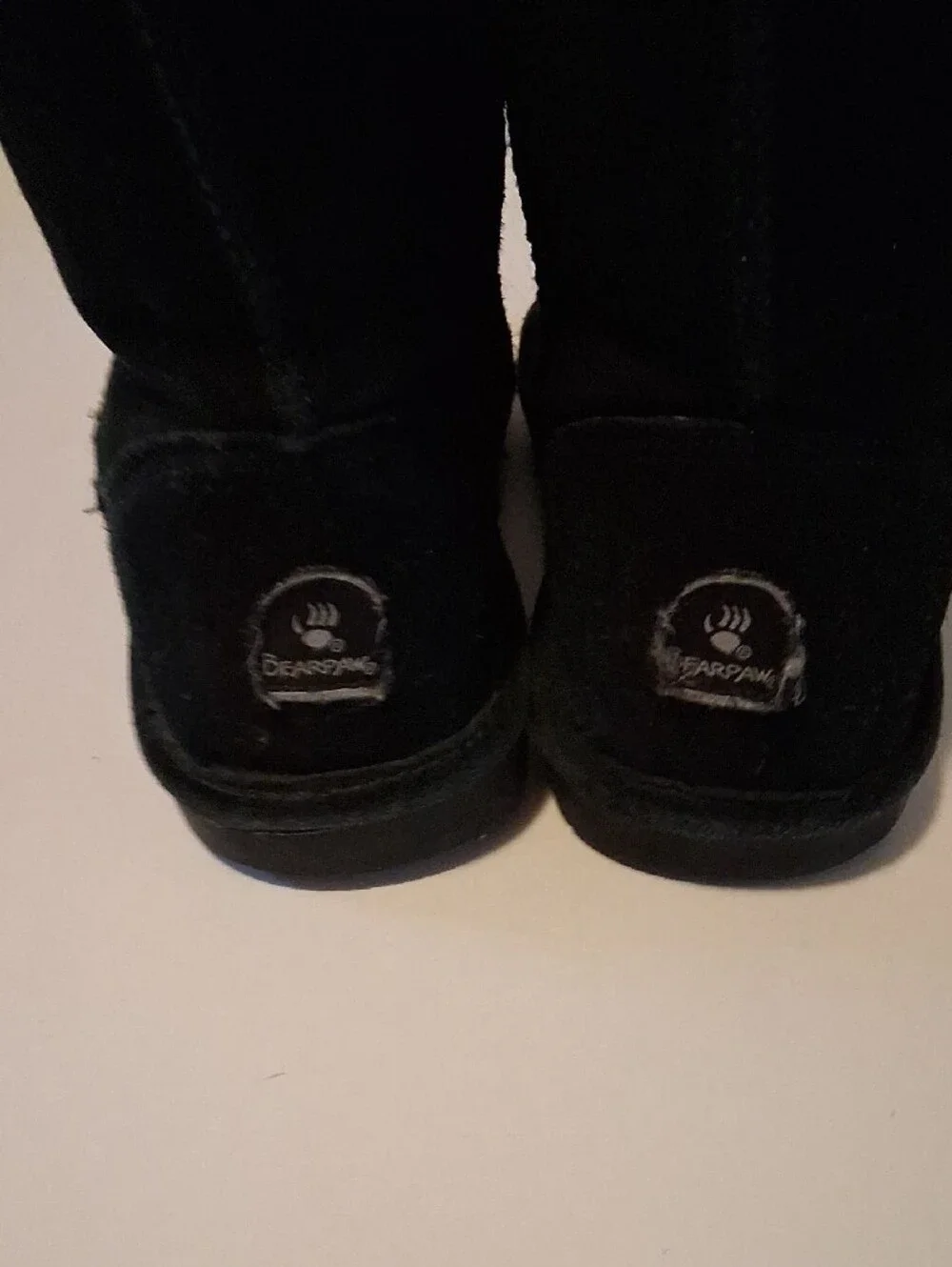 BearPaw Black Suede Mid-Calf Boots